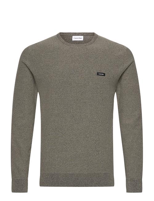 Calvin Klein Cotton Nylon Mouline Sweater Calvin Klein Khaki