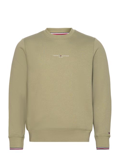 Tommy Hilfiger Tommy Logo Tipped Crewneck Tommy Hilfiger Green