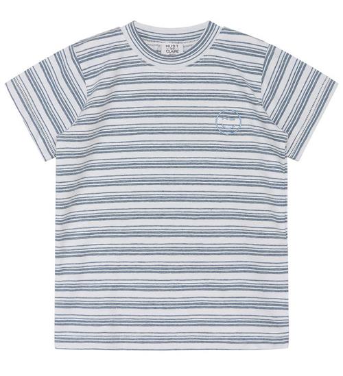 Hust and Claire Hust and Claire T-shirt - HCArthur - Blue Fog Melange m. Striber