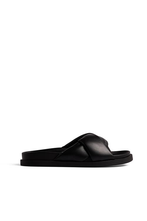 NA-KD Twisted Puffy Slippers - Black