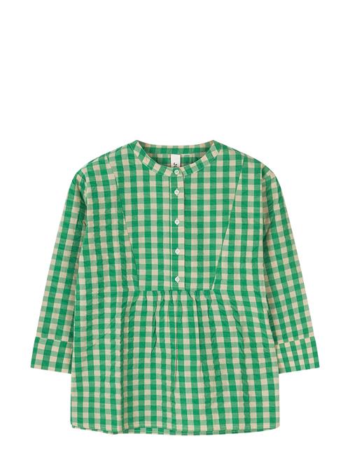 Se Juna Bæk&Bølge Irene Shirt S/M Grøn/Sand Juna Green ved Booztlet