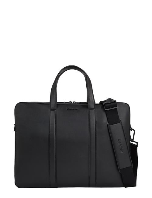 Se Calvin Klein Minimal Focus Laptop Bag Calvin Klein Black ved Booztlet