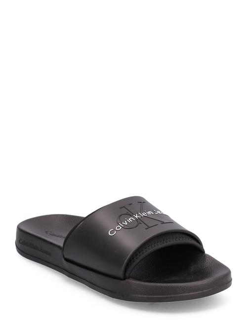 Calvin Klein Slide Monogram Tpu Ml Wn Calvin Klein Black