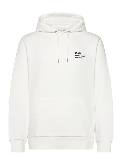 Se GANT Small Logo Hoodie GANT White ved Booztlet