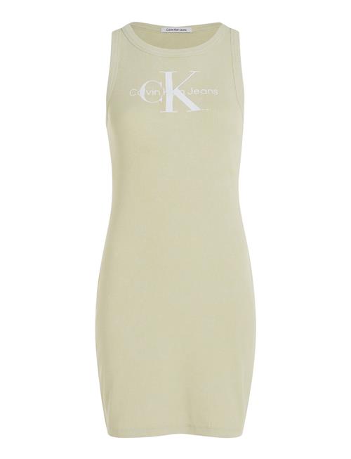 Calvin Klein Jeans Archival Monologo Rib Tank Dress Calvin Klein Jeans Green