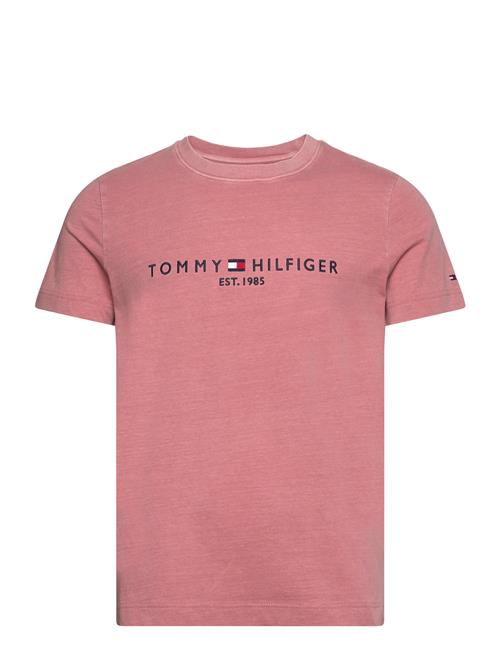 Tommy Hilfiger Garment Dye Tommy Logo Tee Tommy Hilfiger Pink