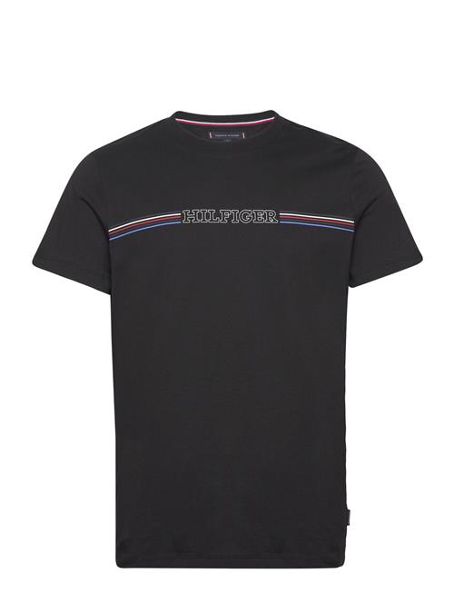 Stripe Chest Tee Tommy Hilfiger Black