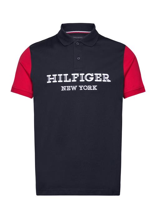 Tommy Hilfiger Monotype Colourblock Reg Polo Tommy Hilfiger Navy