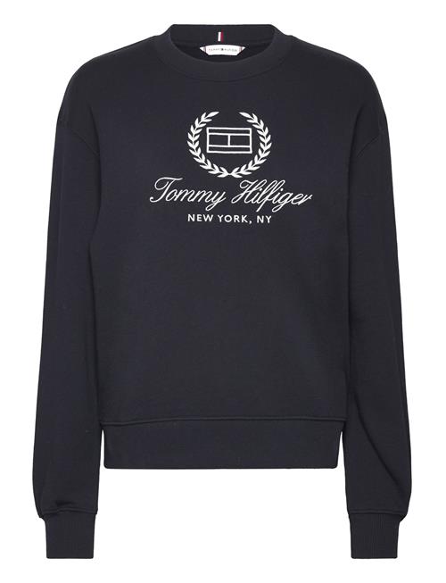 Tommy Hilfiger Reg Flag Script Cnk Swtshrt Tommy Hilfiger Blue