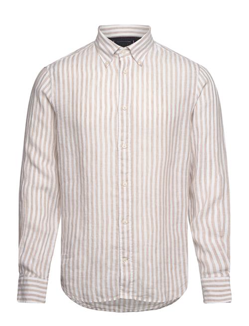 Tommy Hilfiger Dc Bold Linen Stripe Shirt Tommy Hilfiger Beige