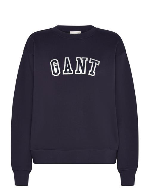 GANT Logo C-Neck Sweat GANT Navy