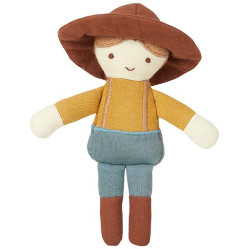 Se Fabelab Pocket Friend - Farmer Joe Dukke | Brun | 3-6 ved Babyshop