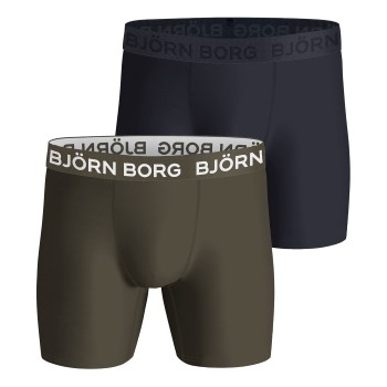 Björn Borg 2P Performance Boxer 1727 Militærgrøn  polyester Medium Herre