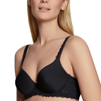 Calida Bh Natural Comfort Lace Bra Sort polyamid A 80 Dame