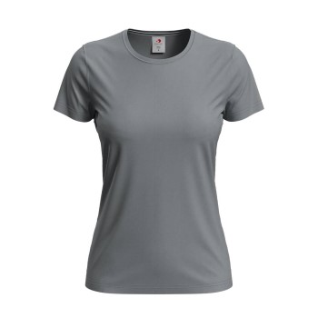 Se Stedman Classic Women T-shirt Grå bomuld Medium Dame ved Timarco