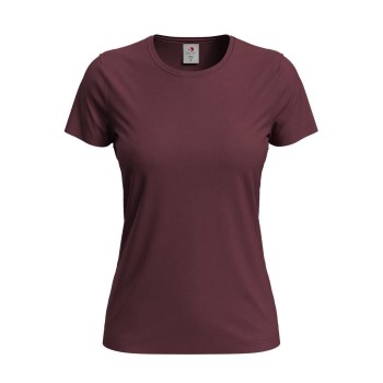 Se Stedman 4P Classic Women T-shirt Vinrød  bomuld Medium Dame ved Timarco