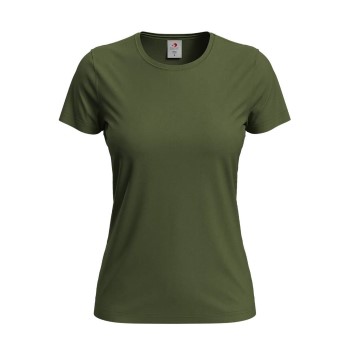 Stedman 4P Classic Women T-shirt Militærgrøn  bomuld Small Dame