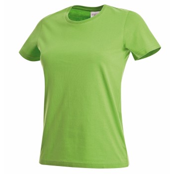 Se Stedman Classic Women T-shirt Lysegrøn bomuld X-Small Dame ved Timarco