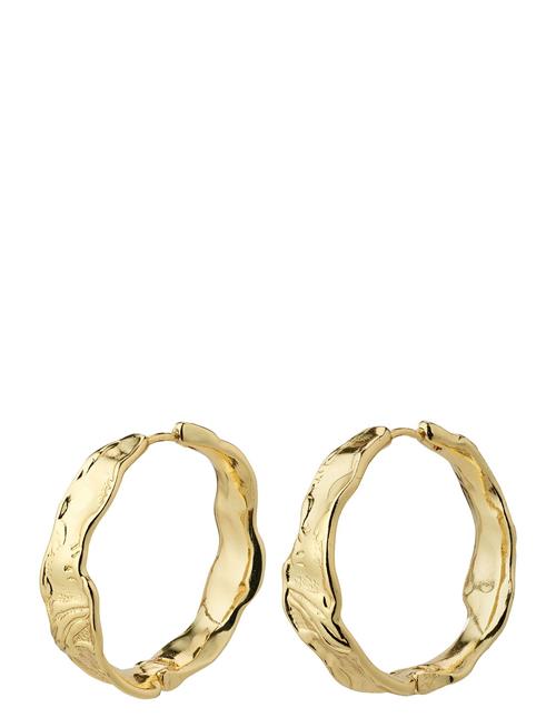 Se Pilgrim Julita Recycled Hoop Earrings Pilgrim Gold ved Booztlet