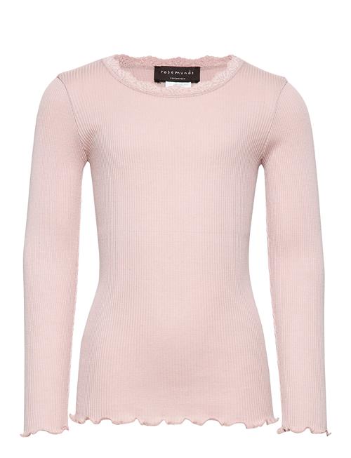 Se Rosemunde Kids Beatha Silk T-Shirt W/ Lace Rosemunde Kids Pink ved Booztlet