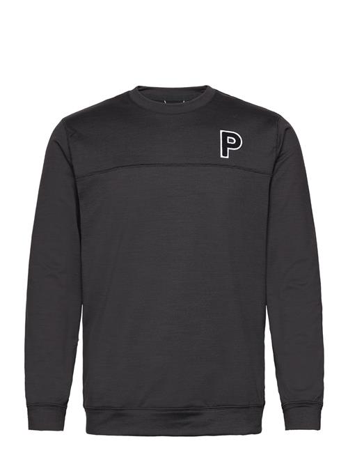 Se PUMA Golf Cloudspun Patch Crewneck PUMA Golf Black ved Booztlet