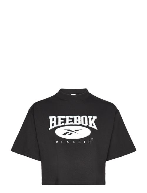 Se Reebok Classics Cl Ae Big Logo Crop Reebok Classics Black ved Booztlet