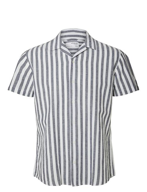Slhrelaxsun Shirt Ss Resort Selected Blue