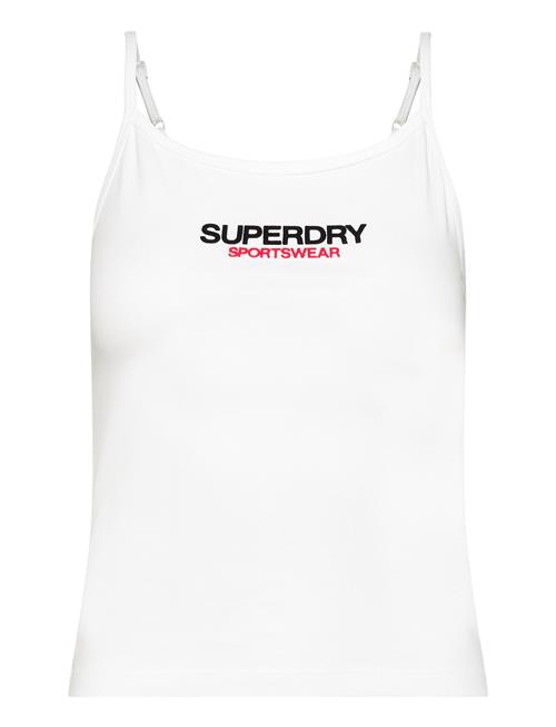 Superdry Sport Sportswear Logo Fitted Cami Superdry Sport White