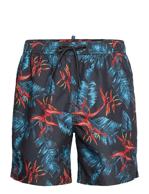 Hawaiian Print 17 Swim Short Superdry Navy