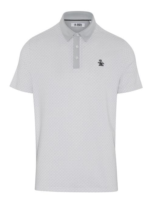 Se Original Penguin Golf All-Over Retro Micro Floral Print Polo Original Penguin Golf White ved Booztlet