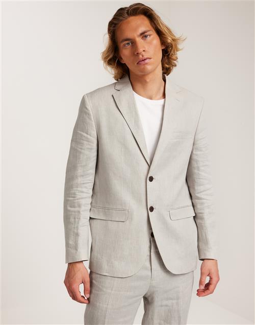 Selected Homme Slhregular-Will Linen Blz Noos Blazere Grå