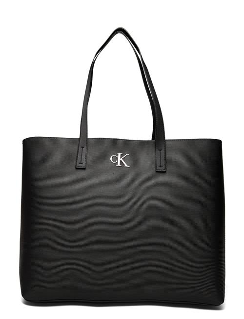 Calvin Klein Minimal Monogram Slim Tote34 T Calvin Klein Black