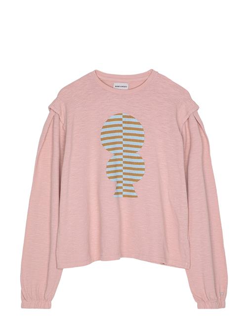 Se Bobo Choses Striped Mold Puff Sleeve T-Shirt Bobo Choses Pink ved Booztlet