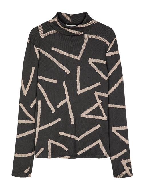 Bobo Choses Lines All Over Turtle Neck T-Shirt Bobo Choses Grey