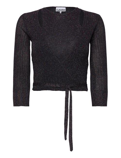 Ganni Sparkle Rib Knit Ganni Black