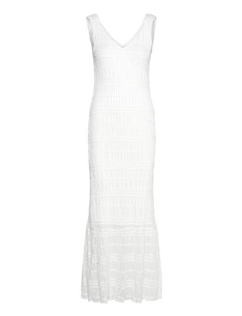 Vila Vihilma V-Neck S/L Maxi Dress/Br/Dc Vila White