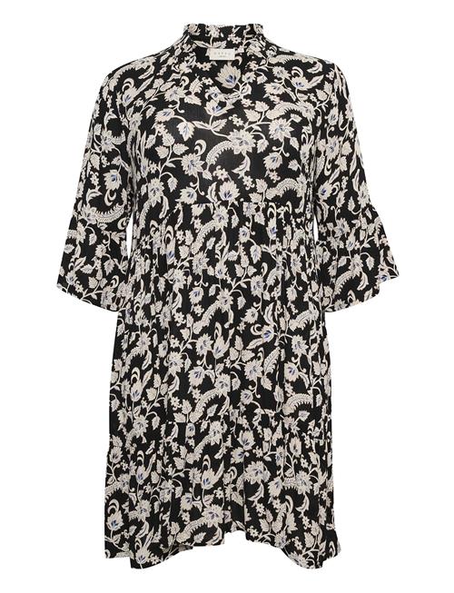 Kaffe Curve Kcami Dress Printed Kaffe Curve Black