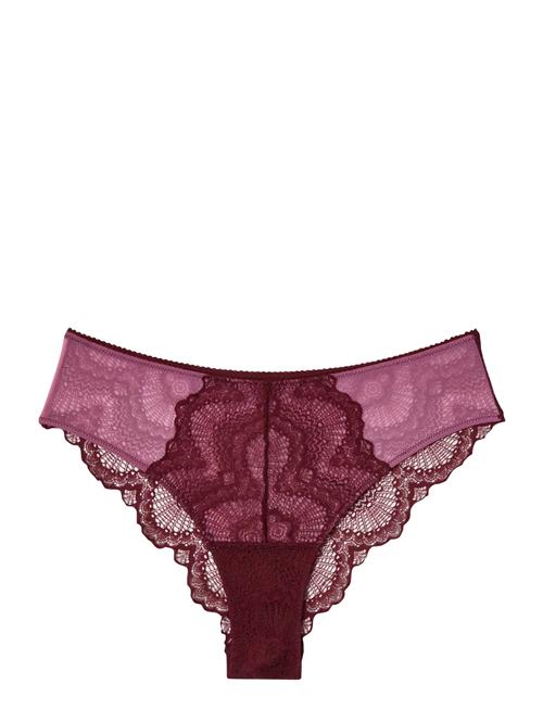 Se Understatement Underwear Lace Cheeky Understatement Underwear Burgundy ved Booztlet