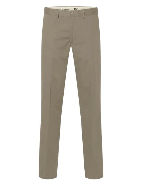 Slhstraight-William Twil 196 Pant W Noos Selected Beige