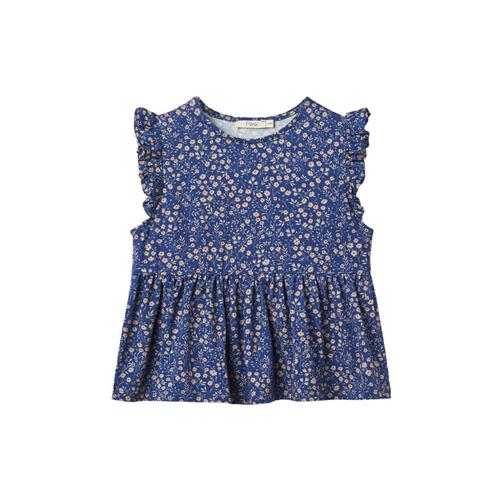 Se Fliink Kelly Blomstret Bluse Mazerine Blue | Blå | 86 cm ved Babyshop