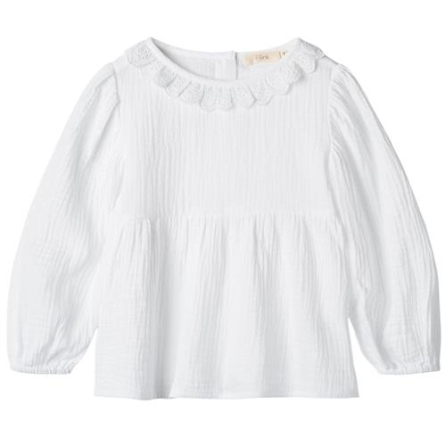 Se Fliink Ciao Bluse Cloud Dancer | Blå | 98 cm ved Babyshop