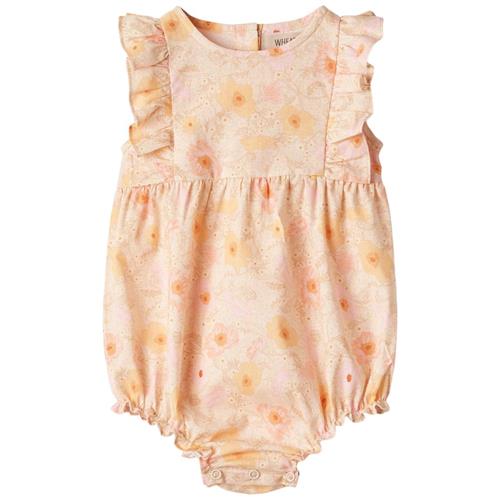 Wheat Emmaline Romper Alabaster Flower Bobbles | Lyserød | 86 cm