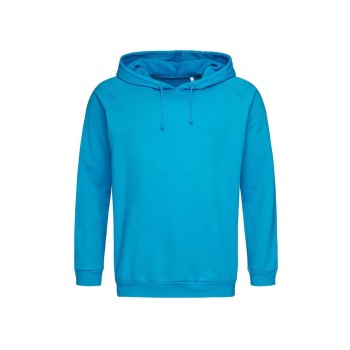 Stedman Hooded Sweatshirt Unisex Blå bomuld Small