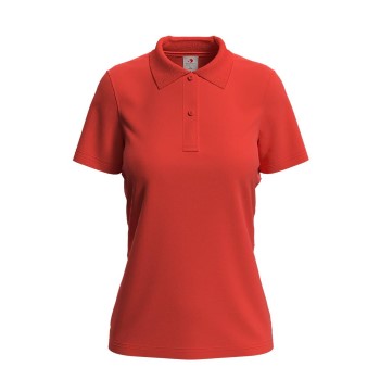 Se Stedman Polo Women Orange/Rød bomuld Small Dame ved Timarco