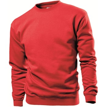 Se Stedman Sweatshirt Men Rød X-Small Herre ved Timarco