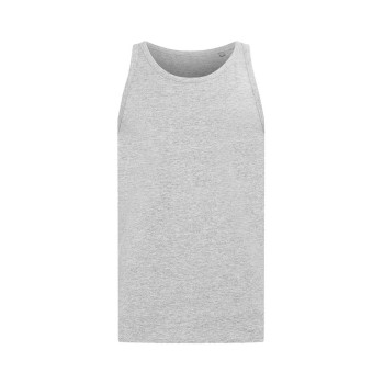 Stedman Tank Top For Men Gråmelerad bomuld Large Herre