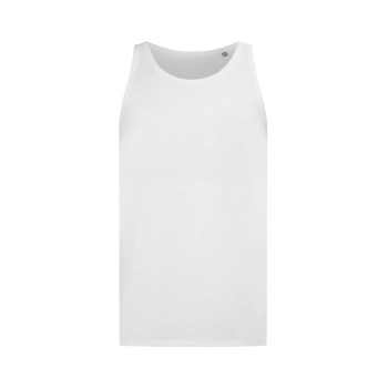 Stedman Tank Top For Men Hvid bomuld Small Herre