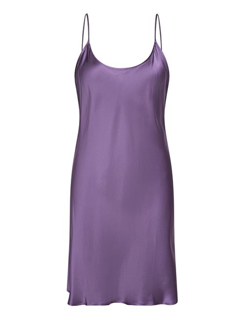 Se Lady Avenue Pure Silk - Slip With Round Neck Lady Avenue Purple ved Booztlet