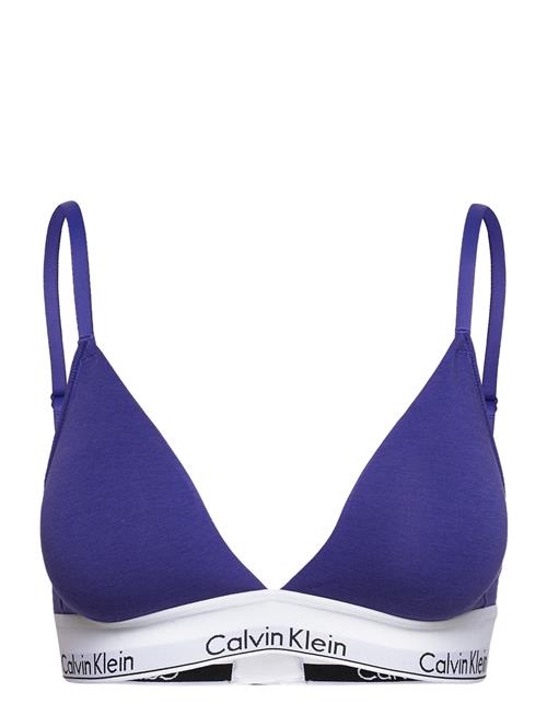 Se Calvin Klein Lightly Lined Triangle Calvin Klein Blue ved Booztlet