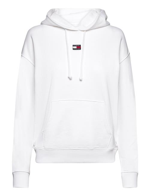 Se Tommy Jeans Tjw Bxy Xs Badge Hoodie Tommy Jeans White ved Booztlet